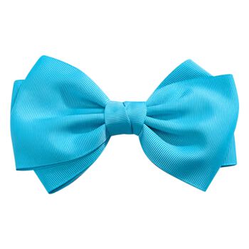 Girls Blue Bow Hairclip