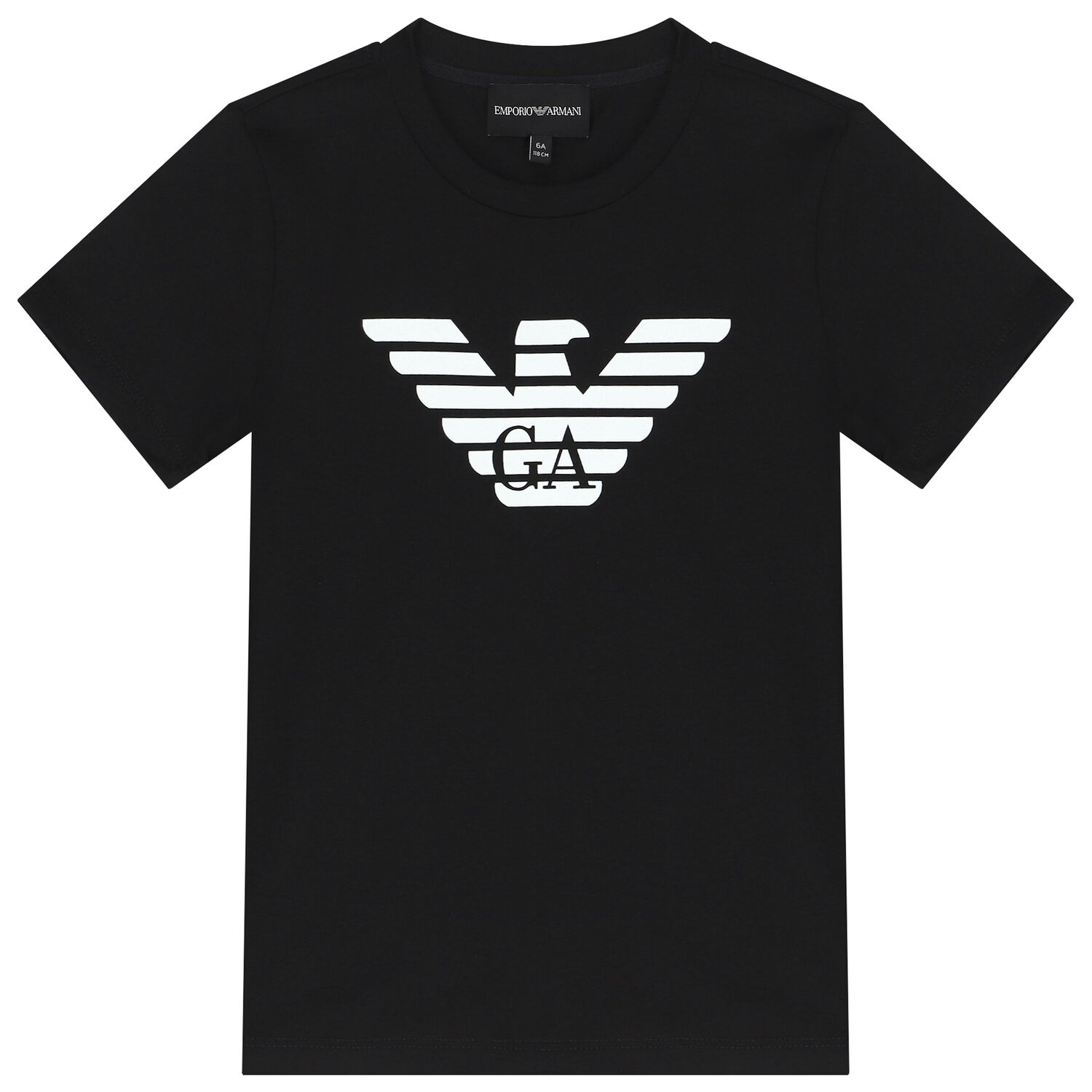 Boys Black Logo T-Shirt, 3, hi-res