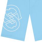 Boys Blue Logo Shorts, 1, hi-res