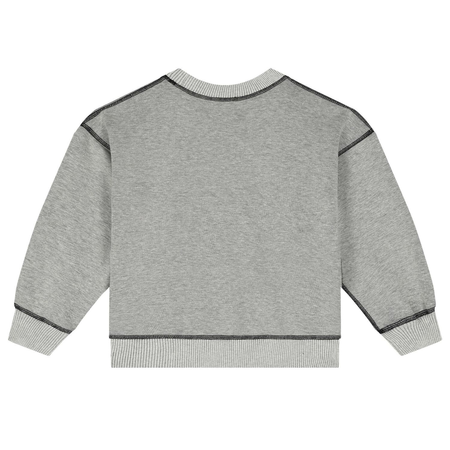 Grey & Black Logo Reversible Sweatshirt, 1, hi-res