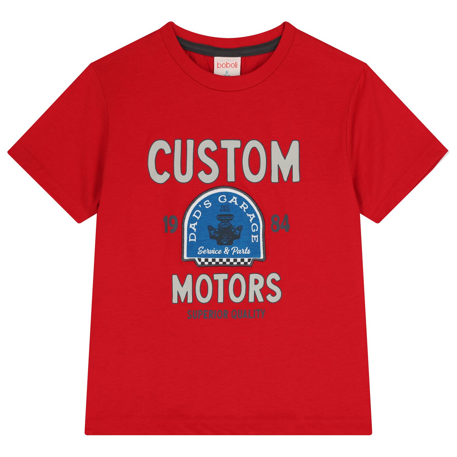 قميص أحمر للأولاد, 1, hi-res