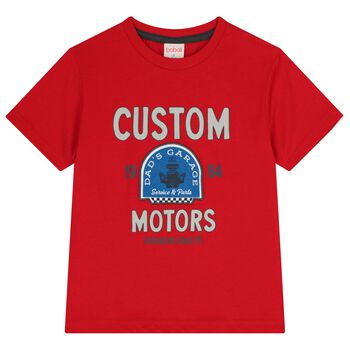 قميص أحمر للأولاد