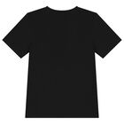 Boys Black Logo T-Shirt, 1, hi-res