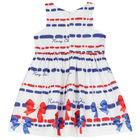 فستان بفيونكة باللون الأبيض , 1, hi-res