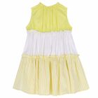 Girls White & Yellow Dress, 1, hi-res