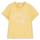 Younger Boys Yellow Logo T-Shirt, 2, hi-res