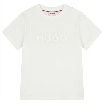 تيشيرت بالشعار تصميم ميني مي باللون الأبيض للأولاد