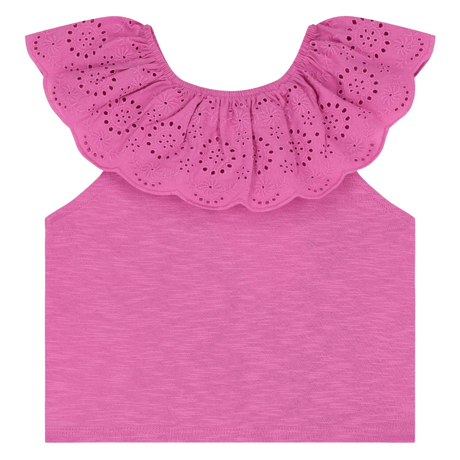 بلوزة دانتيل باللون الوردي للبنات, 1, hi-res image number null