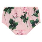 طقم فستان بنات بطبعه الزهور باللون الابيض والوردى, 1, hi-res