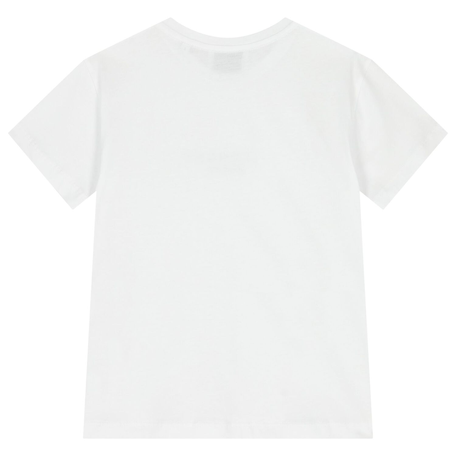 Girls White Logo T-Shirt, 1, hi-res