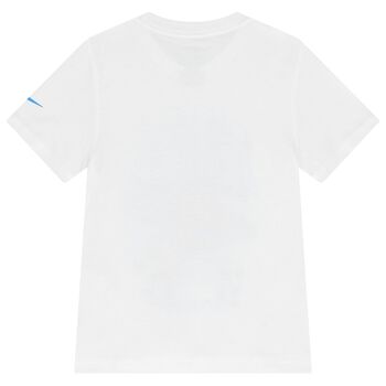 Boys White Logo Planet Ball T-Shirt