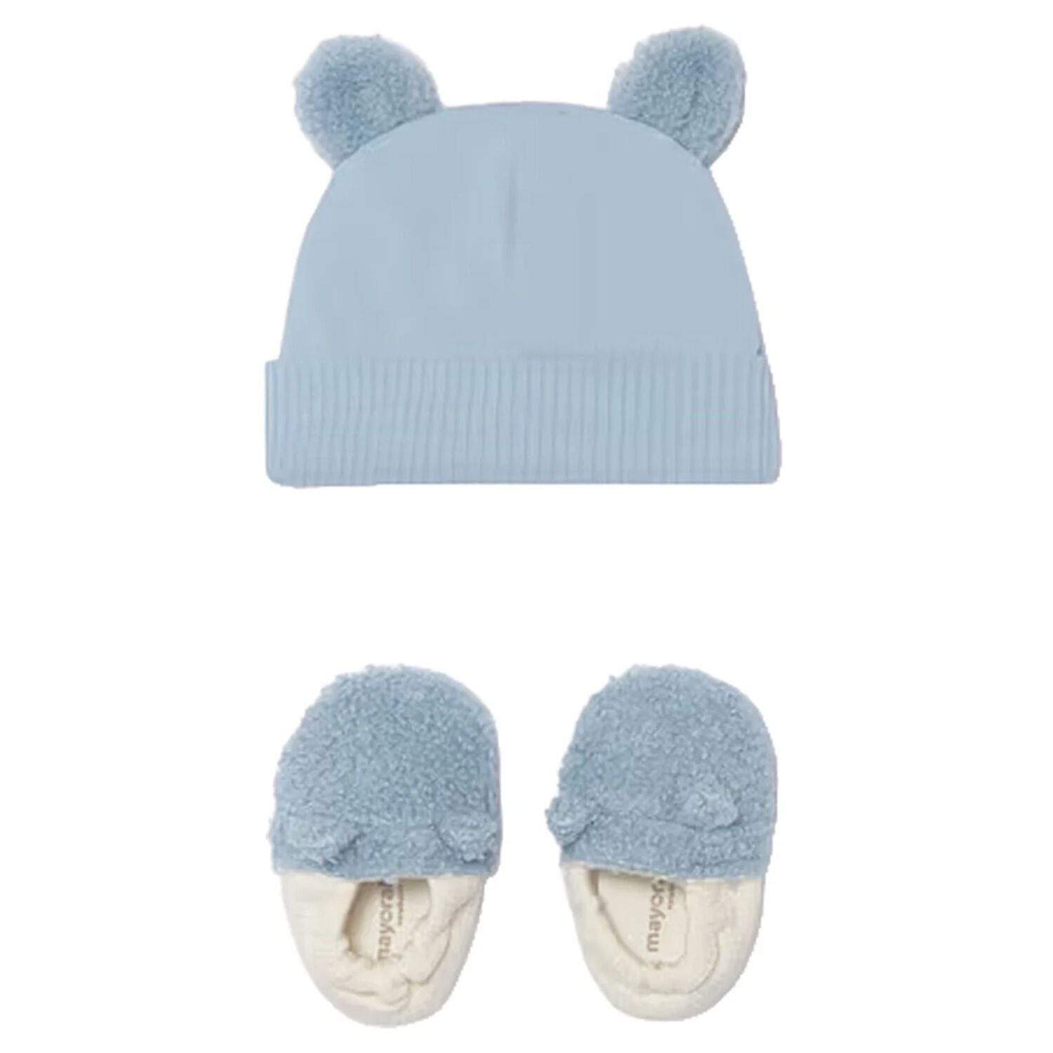 Baby Boys Blue & White Teddy Bear Gift Set, 1, hi-res