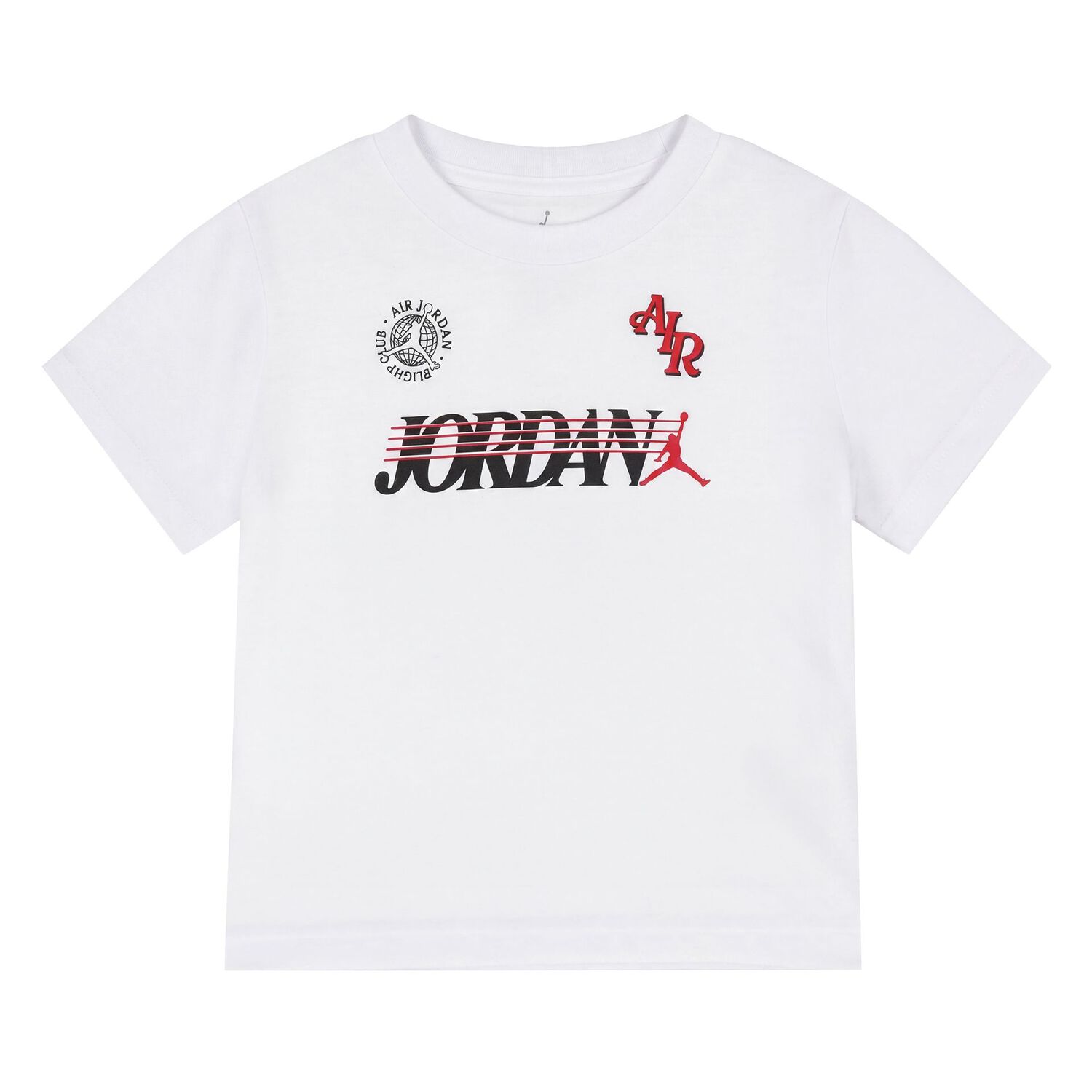 Younger Boys White & Grey Jordan Logo Shorts Set, 1, hi-res