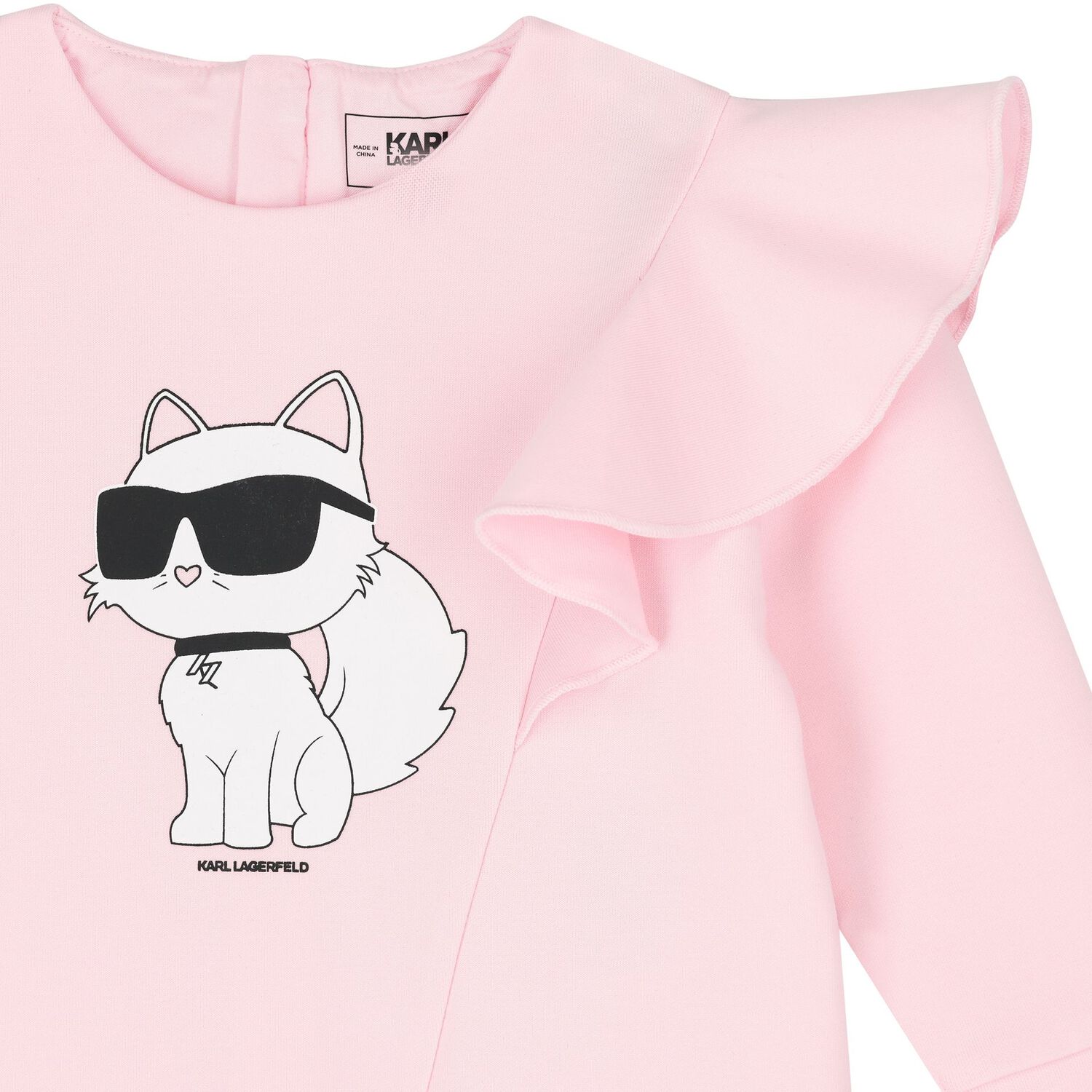 Younger Girls Pink Ikonik Choupette Dress, 1, hi-res image number null