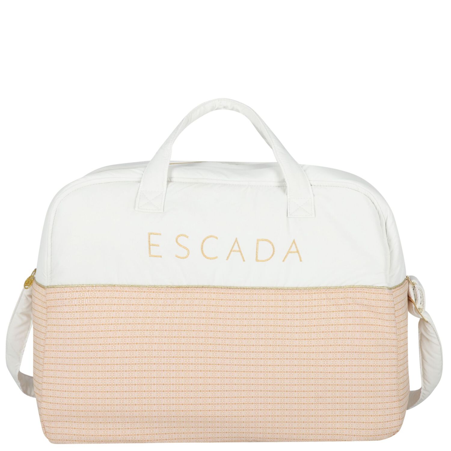 White & Pink Logo Baby Changing Bag ( 42cm ), 2, hi-res