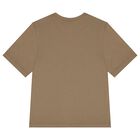 Boys Beige Logo T-Shirt, 3, hi-res