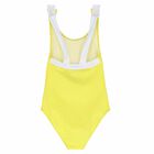 Girls Yellow & White Bow Swimsuit, 1, hi-res