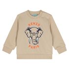 Younger Beige Elephant Logo Tracksuit, 1, hi-res