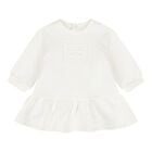 فستان بنات بالشعار باللون العاجى , 2, hi-res