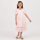 Girls Pink Rullfed Tulle Skirt, 1, hi-res