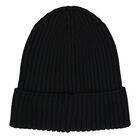 Boys Black Logo Beanie Hat, 1, hi-res