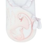 Girls White Swan Baby Nest, 1, hi-res