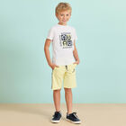 Younger Boys Yellow Logo Shorts, 2, hi-res