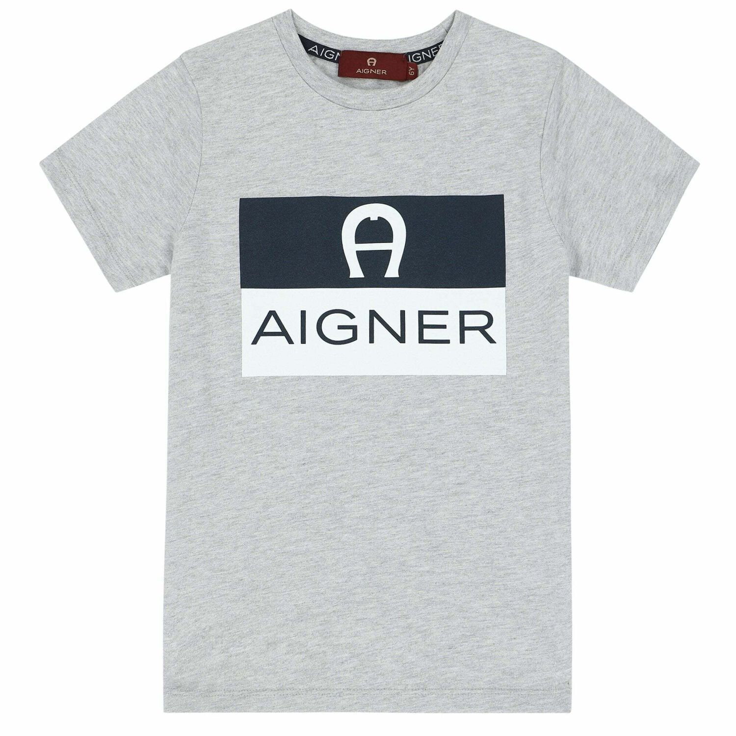 تيشيرت بالشعار باللون الرمادي للاولاد, 2, hi-res