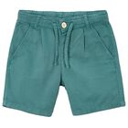 Boys Green Shorts, 1, hi-res
