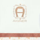 Girls White & Gold Logo Dress, 1, hi-res