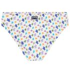 Girls White Turtle Logo Bikini, 1, hi-res