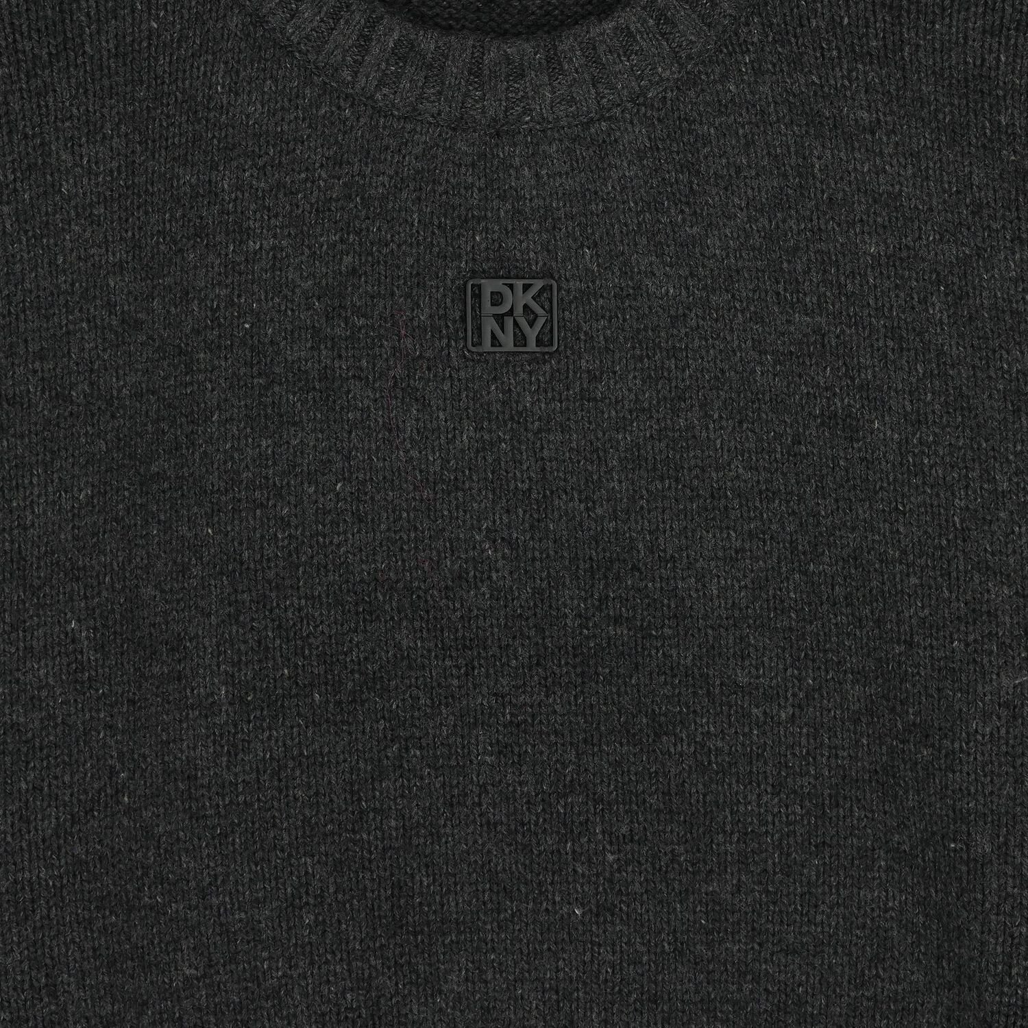 Girls Grey Embellished Knitted Jumper, 1, hi-res