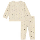 Beige Logo Tracksuit, 1, hi-res