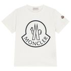 Boys Ivory Logo T-Shirt, 1, hi-res