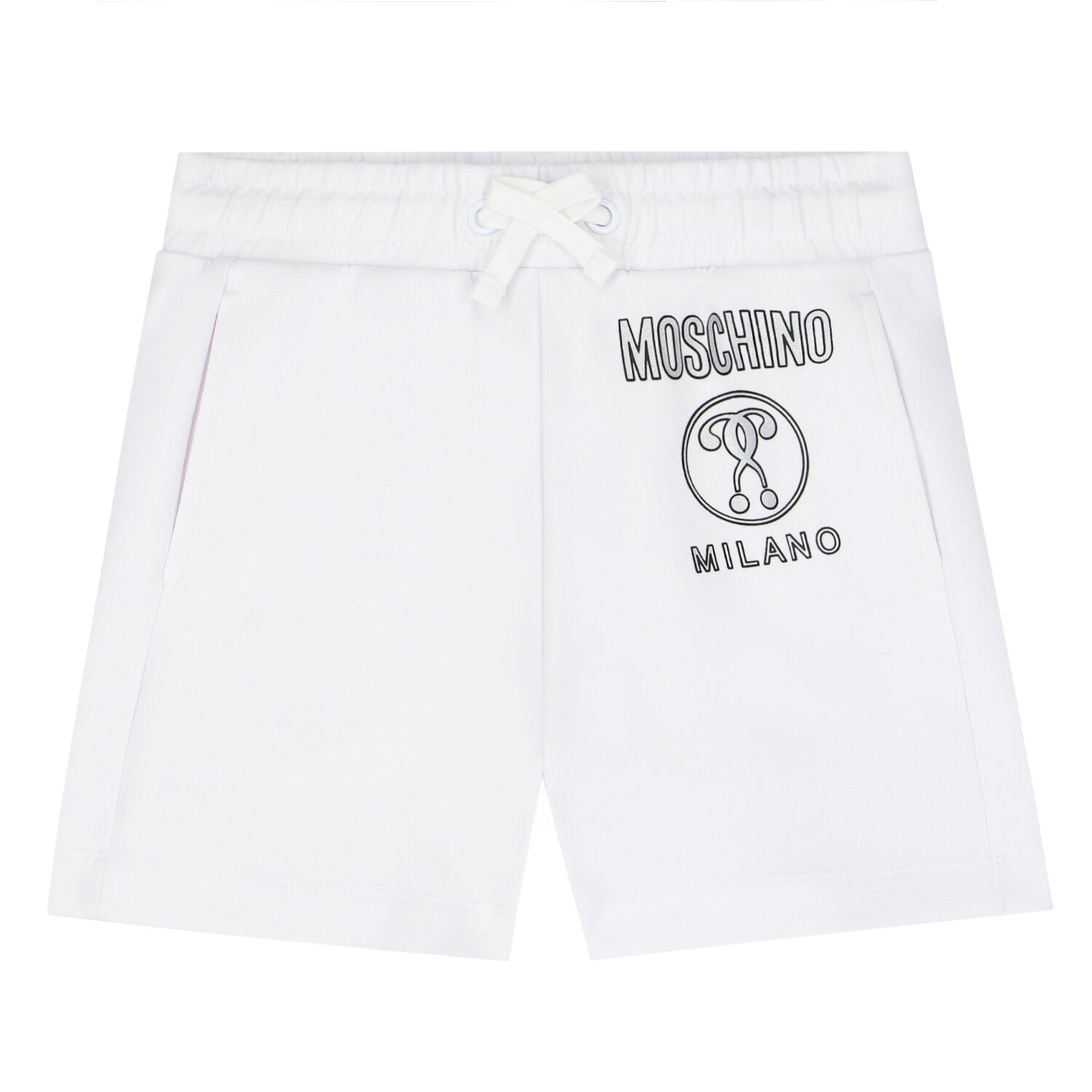 Boys White Logo Shorts, 1, hi-res image number null