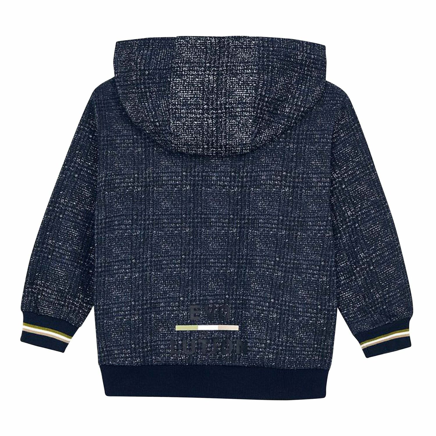 Boys Navy Blue Hooded Sweatshirt, 1, hi-res