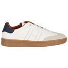 Boys White Logo Trainers, 1, hi-res