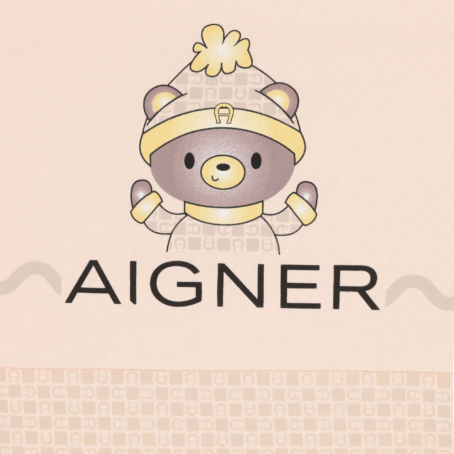 مدس بالشعار للبنات بشكل تيدى بير باللون الوردى والبيج , 3, hi-res