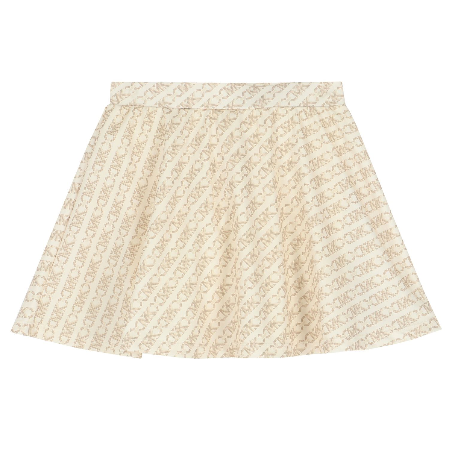 تنورة بنات بالشعار باللون البيج, 1, hi-res