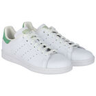 White & Green Stan Smith Trainers, 3, hi-res