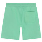 Boys Green Logo Shorts, 4, hi-res