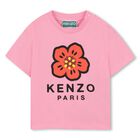 Younger Girls Pink Boke Flower T-Shirt, 1, hi-res
