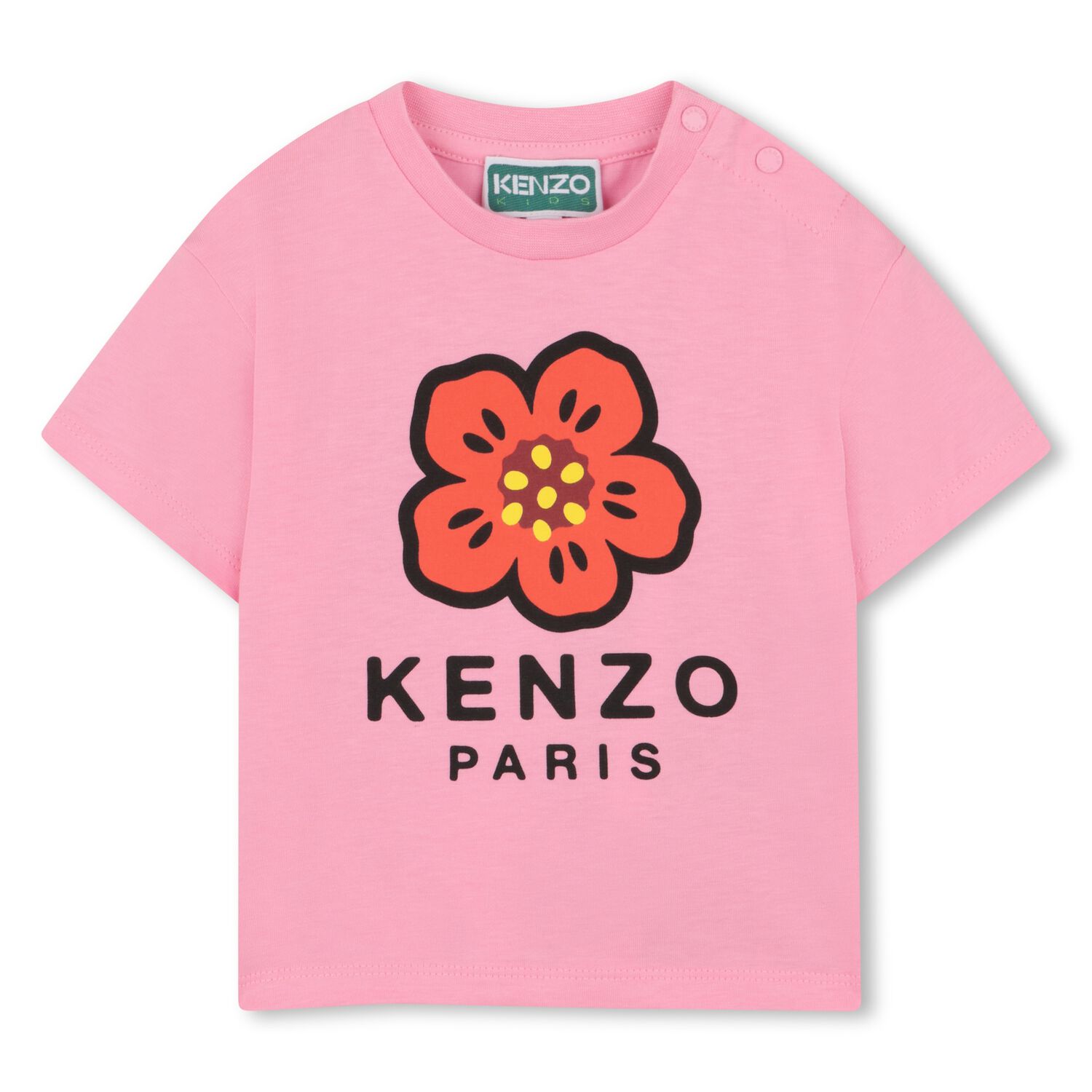 Younger Girls Pink Boke Flower T-Shirt, 1, hi-res