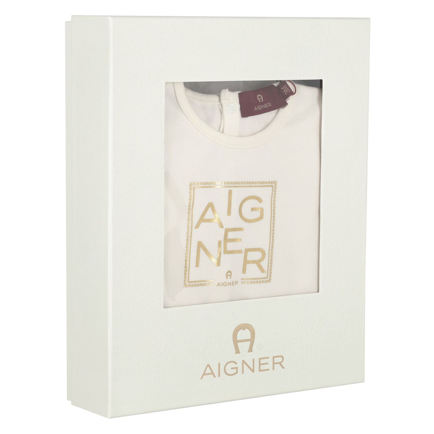 قبعة بالشعار باللون العاجى والذهبى للاطفال, 1, hi-res