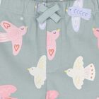 Younger Girls Green Bird Joggers, 1, hi-res