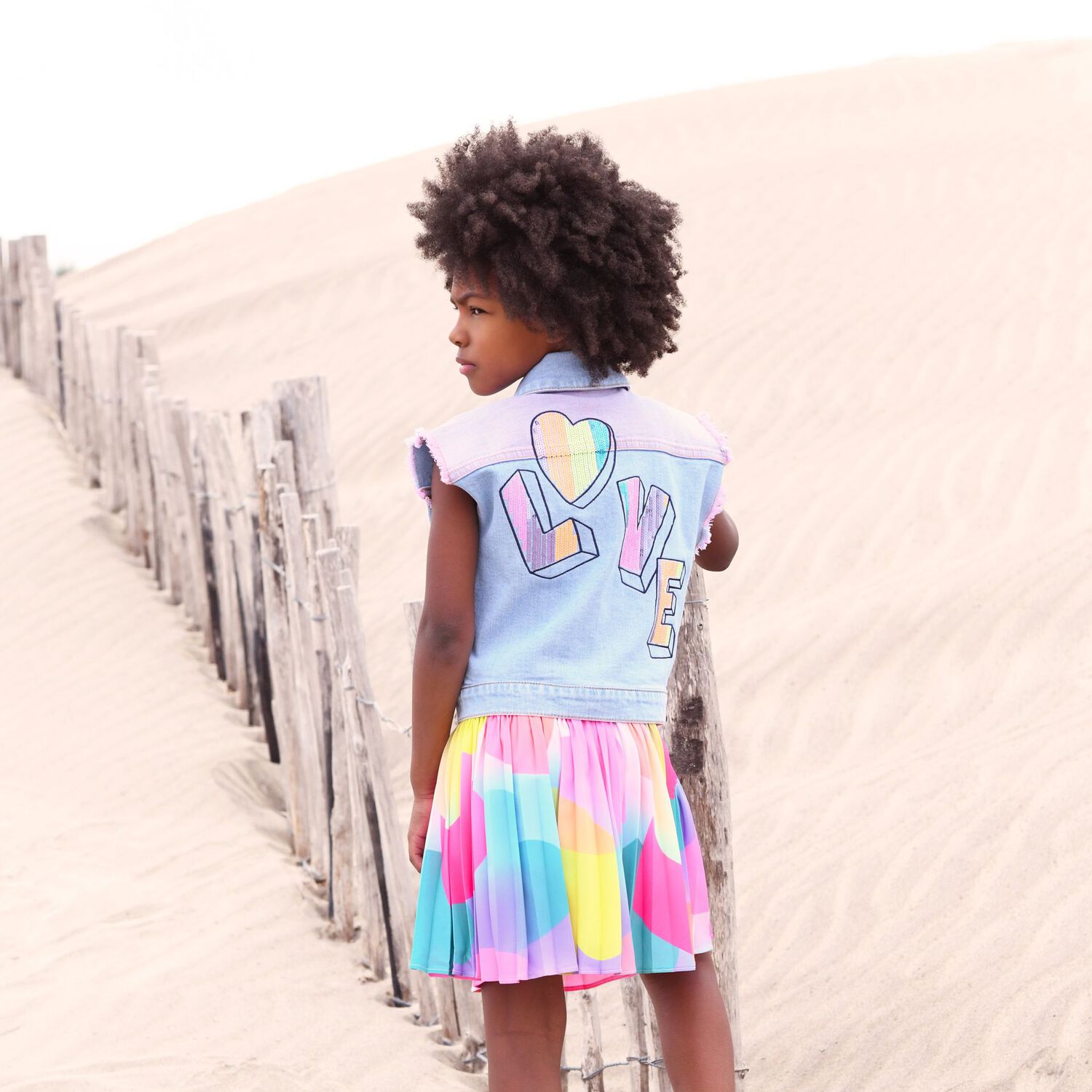 تنورة منقطة متعددة الألوان للبنات, 1, hi-res image number null