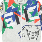 Younger Boys Grey Logo Zip-Up Top, 1, hi-res