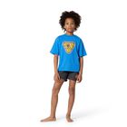 شورت سباحة للأولاد بالشعار باللون الرمادي, 1, hi-res