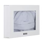 طقم هدايا أفرول أولاد بالشعار باللون الأزرق, 1, hi-res