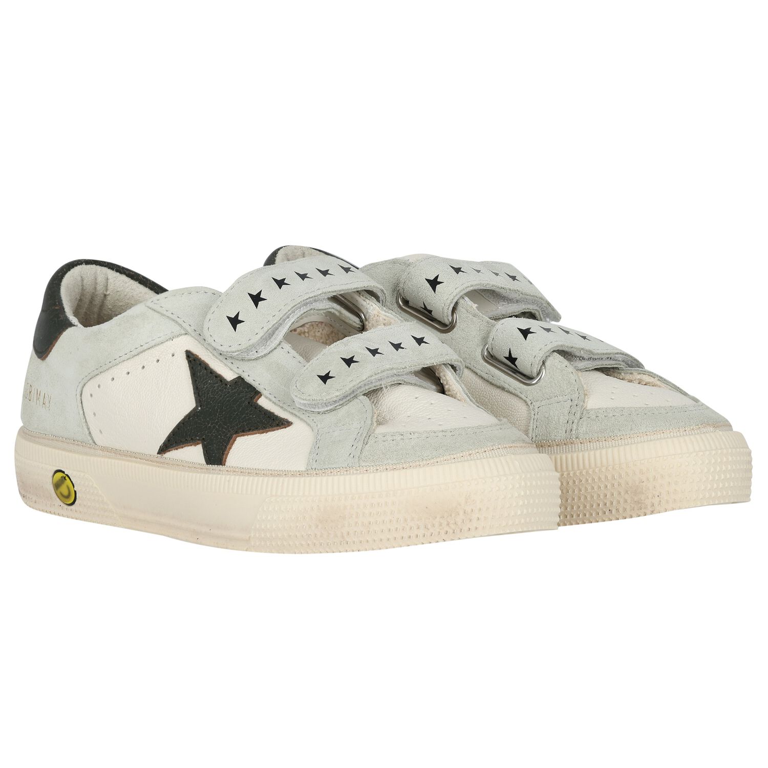 Ivory & Grey Logo Trainers, 1, hi-res image number null